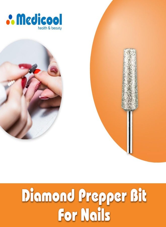 Medicool Diamond Prepper Small Bit -E21- for Prepping, Shaping and Cleaning Under Nail Manicure and Pedicure | E21 - Image 2