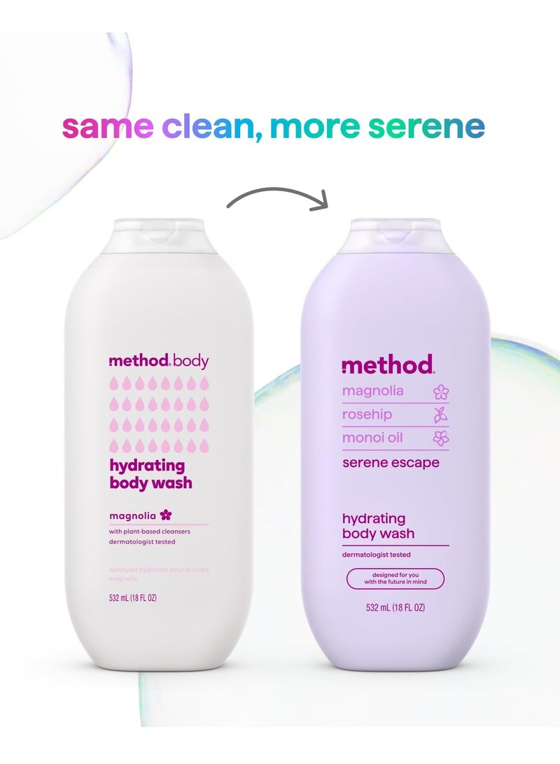 Method Method Body Wash, Serene Escape, Magnolia + Rose Hip + Monoi Oil notes, 18oz - Image 2