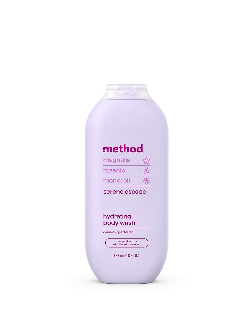 Method Method Body Wash, Serene Escape, Magnolia + Rose Hip + Monoi Oil notes, 18oz - Image 1