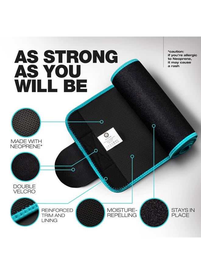 ActiveGear Waist Trainer for Women, Blue Hem, M - Image 2