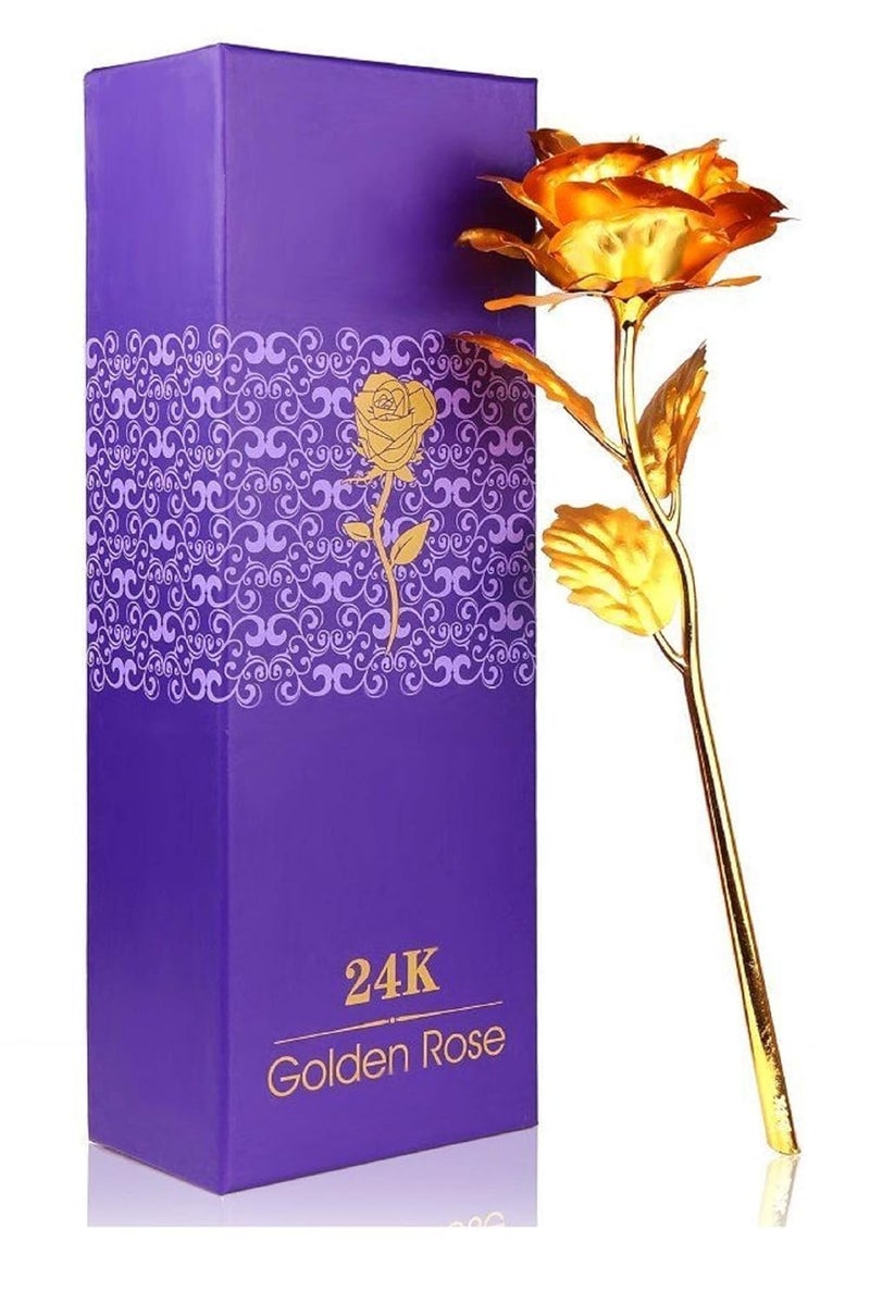 Generic 24K Gold Dipped Rose with Gift Box and Carry Bag, Valentine's Day and Birthday Gift  - Image 2