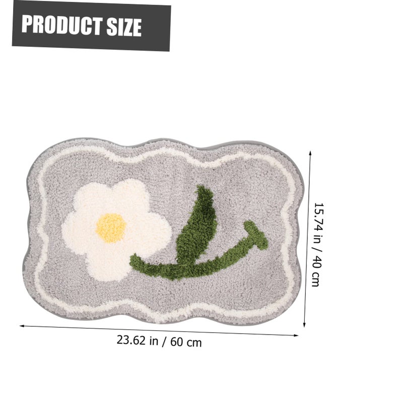 Water Absorbent Quick Dry Soft Microfiber Bathroom Rug Mat for Kitchen Living Room - Image 4