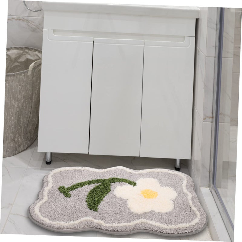 Water Absorbent Quick Dry Soft Microfiber Bathroom Rug Mat for Kitchen Living Room - Image 3