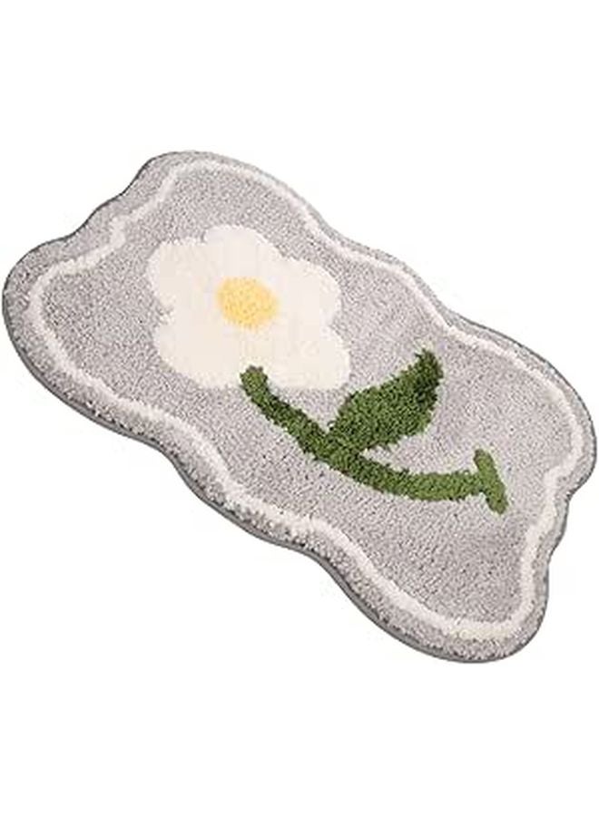 Water Absorbent Quick Dry Soft Microfiber Bathroom Rug Mat for Kitchen Living Room - Image 1