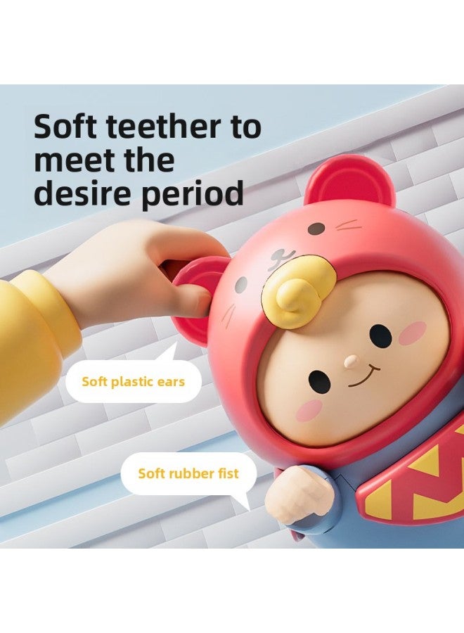Infant Toy Cute Fun Tumbler Baby 0-1 Year Old Children Educational Early Education Soothing Rattle Bells To Coax Baby Artifact Batch-Specifications:[gift Box] Superman Tumbler  - Image 4