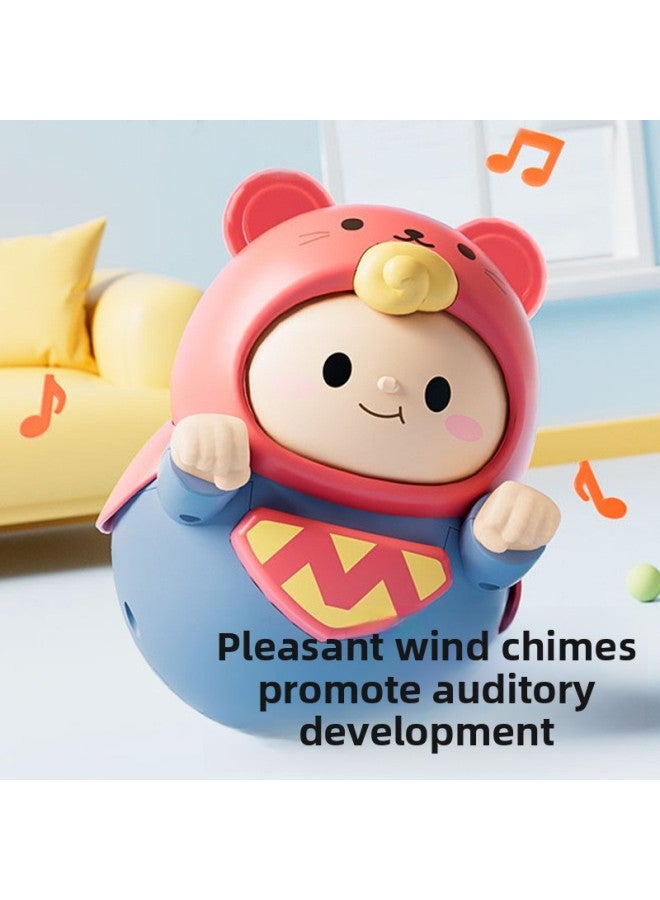 Infant Toy Cute Fun Tumbler Baby 0-1 Year Old Children Educational Early Education Soothing Rattle Bells To Coax Baby Artifact Batch-Specifications:[gift Box] Superman Tumbler  - Image 5