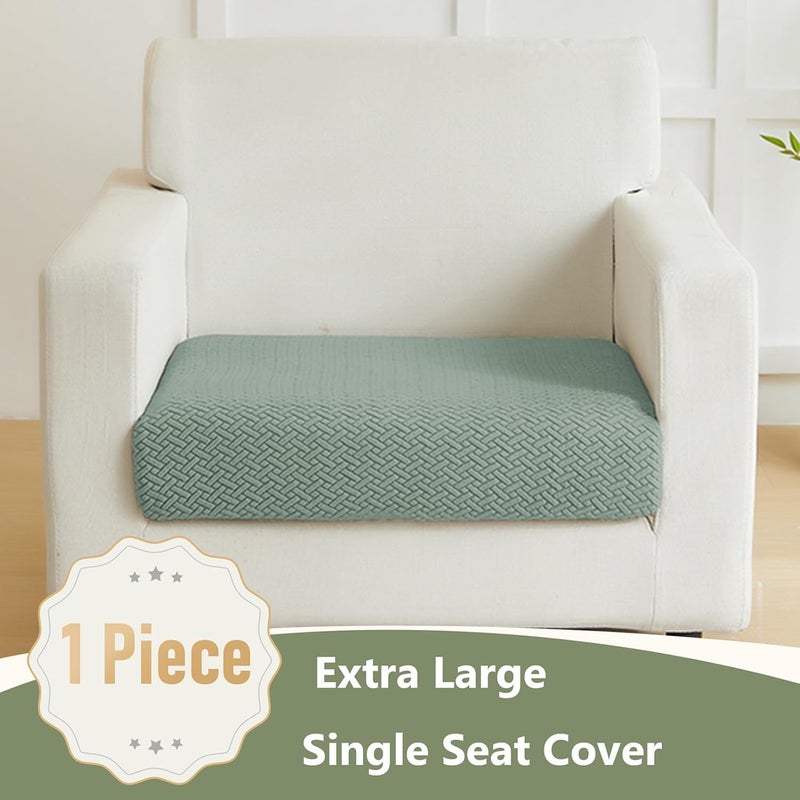 Yoovat Magic Sofa Covers Magic Sofa Couch Covers 2024 New Wear-Resistant Universal Sofa Cover Stretch for Sectional Slipcovers (Texture-Green,Extra Large Single Seat Cover) - Image 3