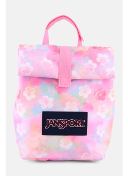 JANSPORT Kids Girl Daisy Print Snack Bag 21 L x 24 H x 12 W cm, Pink Combo  - Image 1