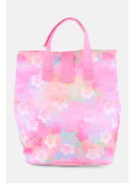 JANSPORT Kids Girl Daisy Print Snack Bag 21 L x 24 H x 12 W cm, Pink Combo  - Image 2