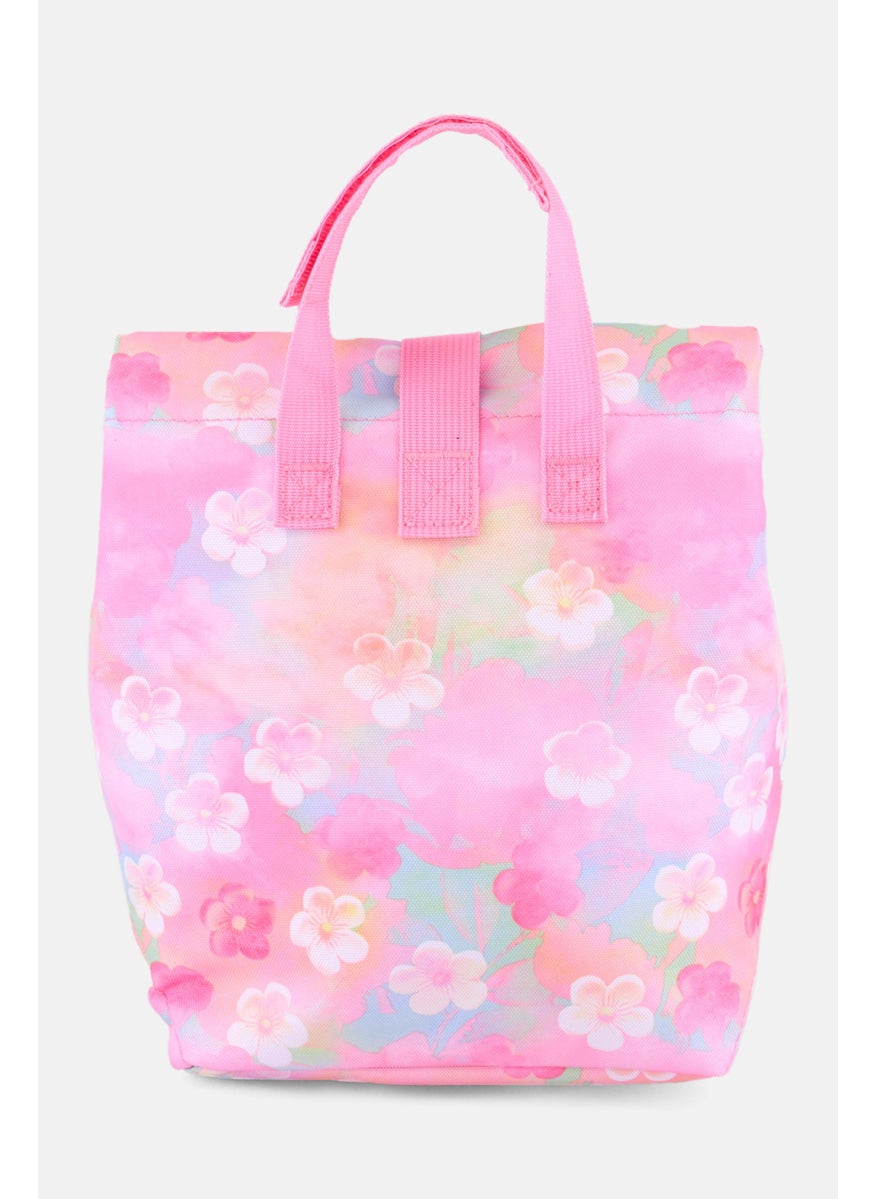 JANSPORT Kids Girl Daisy Print Snack Bag 21 L x 24 H x 12 W cm, Pink Combo  - Image 2