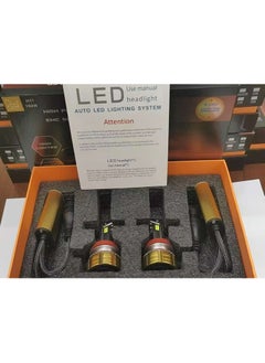Lighting solutions Lighting Solutions 2 Pcs H11 Car Led Headlight Led Driving Light Headlamp Bulb All-in-one Conversion Kit 150W 6500K 7000LM  - Image 3