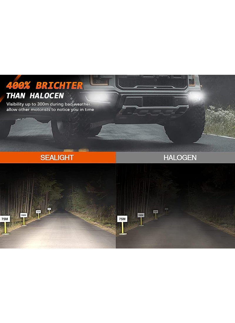 Lighting solutions - Lighting Solutions 2 Pcs H11 Car Led Headlight Led Driving Light Headlamp Bulb All-in-one Conversion Kit 150W 6500K 7000LM - Image 1