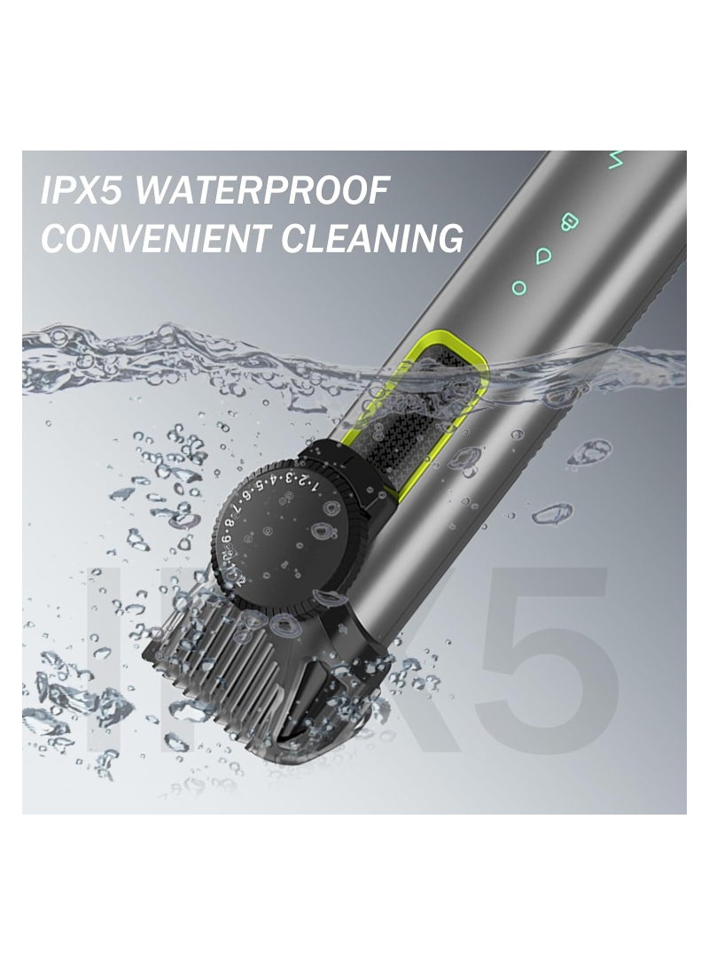 Zikra Beard Trimmer for Men Adjustable, Hair Clippers Rechargeable Electric Cordless Kit, Waterproof Professional Barbers Set, Mens Mustache Trimmers, Electric Razor Shaver for Nose Body Face Mustache - Image 3