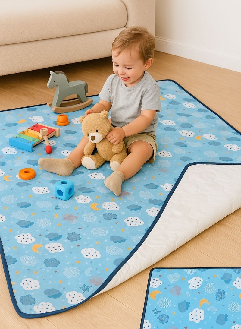 Zaprus Extra Thick 200x180cm Baby Play Mat - Soft Foam Crawling Mat, Waterproof & Non-Slip  - Image 1