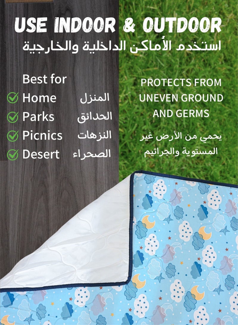Zaprus Extra Thick 200x180cm Baby Play Mat - Soft Foam Crawling Mat, Waterproof & Non-Slip  - Image 5