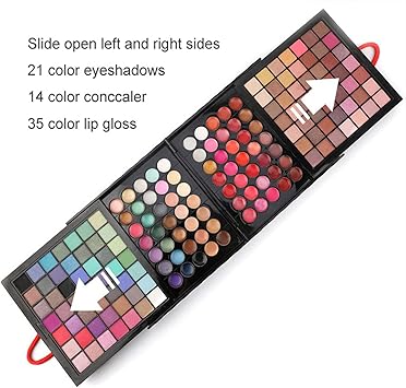 VIOLA HOUSE 177 Colors Eyeshadow Palette Makeup Set Stage Performances Party Professional Box Cosmetics MakeUp Cassette Set in Travel Kit Beauty Case with Mirror - Image 4