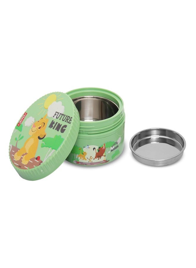 JAYPEE Unimunch PU Insulated Inner Stainless Steel Lunch Box with Steel Dish | Spillproof Ideal for Snacks| Easy to Carry Non Toxic |Safe for Storing Food,375 ml, Green - Image 5