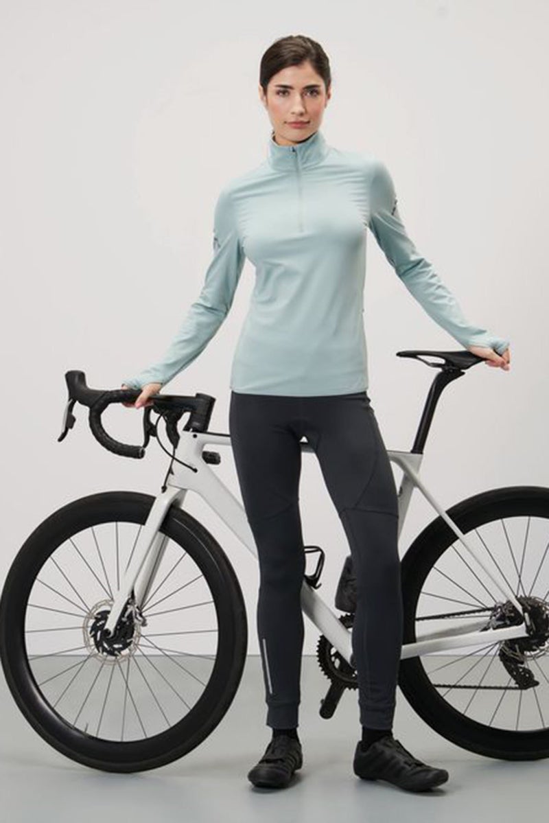 Tchibo  leggings رياضية نسائية مناسبة للدراجات، سوداء - Image 1
