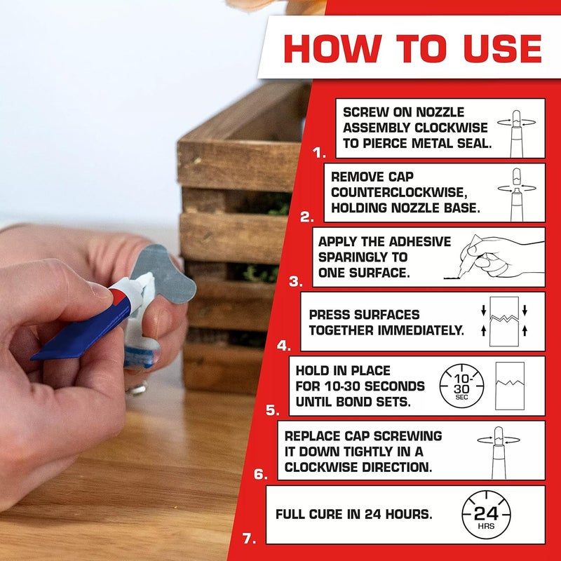 Loctite SUPER GLUE LIQUID ADHESIVE, CLEAR, 4G - Image 2