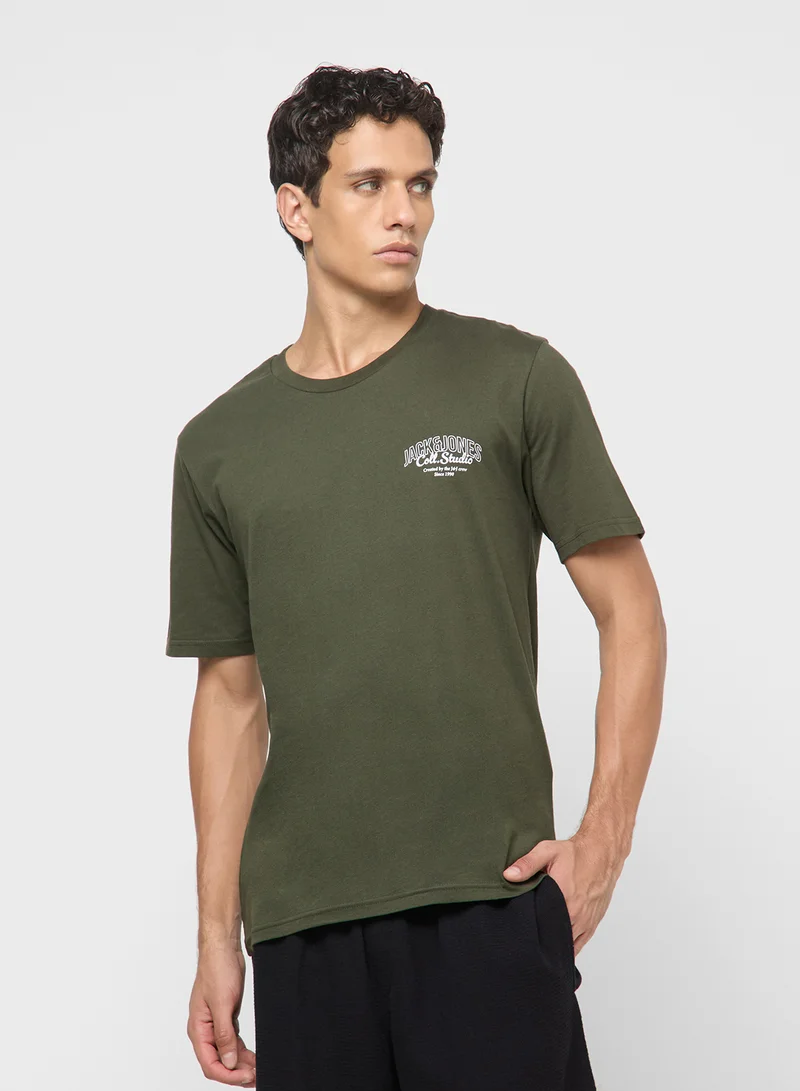 JACK & JONES Jjmakoto Graphic Crew Neck T-shirt