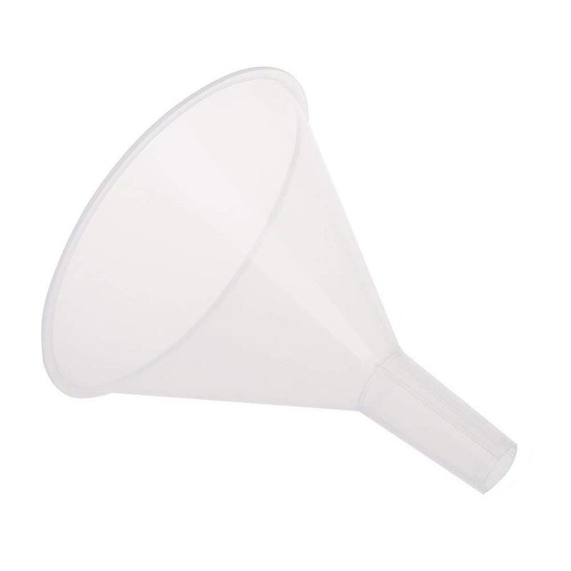 DEDC 4 Pack Clear Plastic Filter Funnel, Small Oil Funnels for Filling Bottles, Liquid Transfer Funnel for Kitchen, Laboratory, Garage, Car, 5.9 inch Dia Mouth - Image 2