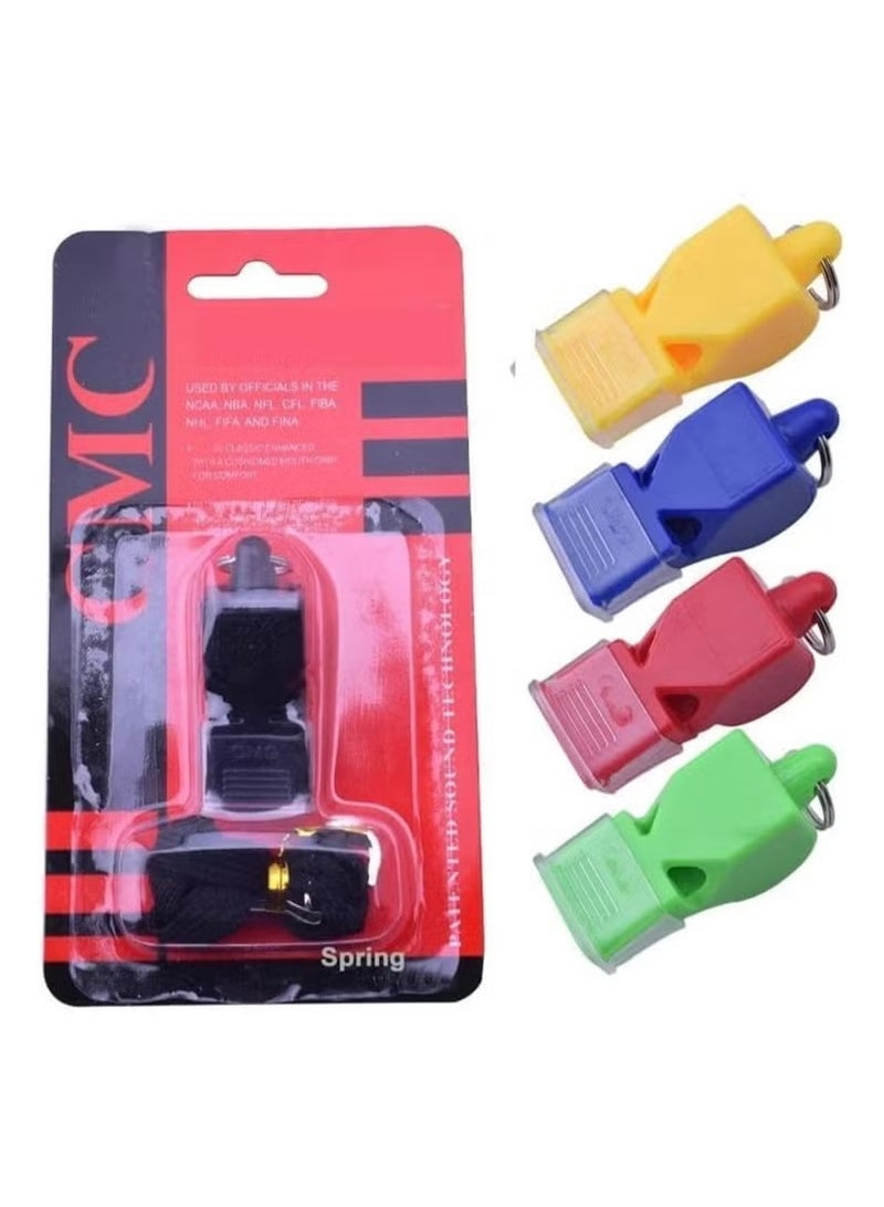 صافرة رياضية محمولة لحالات الطوارئ من مادة ايه بي اس صفارة حكم للتخييم والبقاء على قيد الحياة ودروس كرة السلة وكرة القدم (متعدد اللون) - Image 5