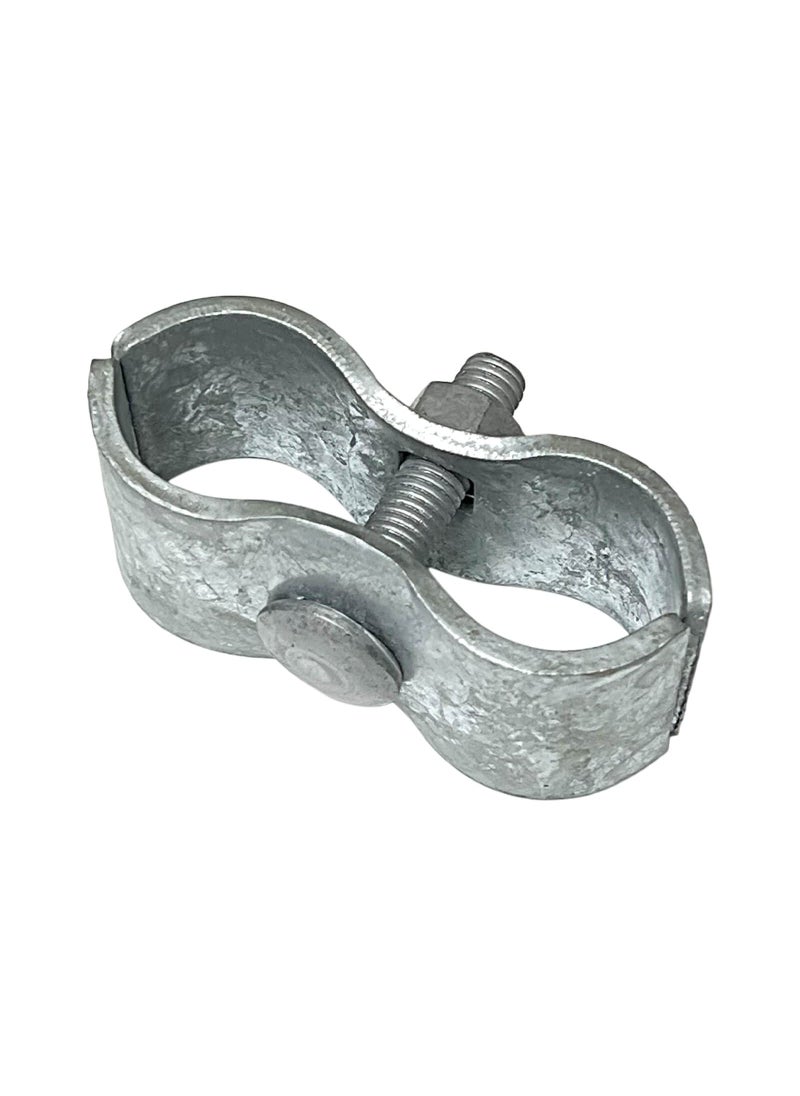 Aiwaiufu Chain Link Fence PANEL CLAMPS/Galvanized Steel Panel Clamp 1-5/8" (8 Set)/ KENNEL CLAMPS: Chain Link Fence Pipe Panel Frames, Saddle Clamp, Kennel Clamp  - Image 2