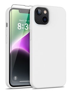 Houmt iPhone 14 Case with 1 Screen Protectors Soft Flexible Silicone Gel Rubber Bumper Cover Slim Fit Shockproof Protective Phone Case Cover for iPhone 14 6.1"  - Image 1