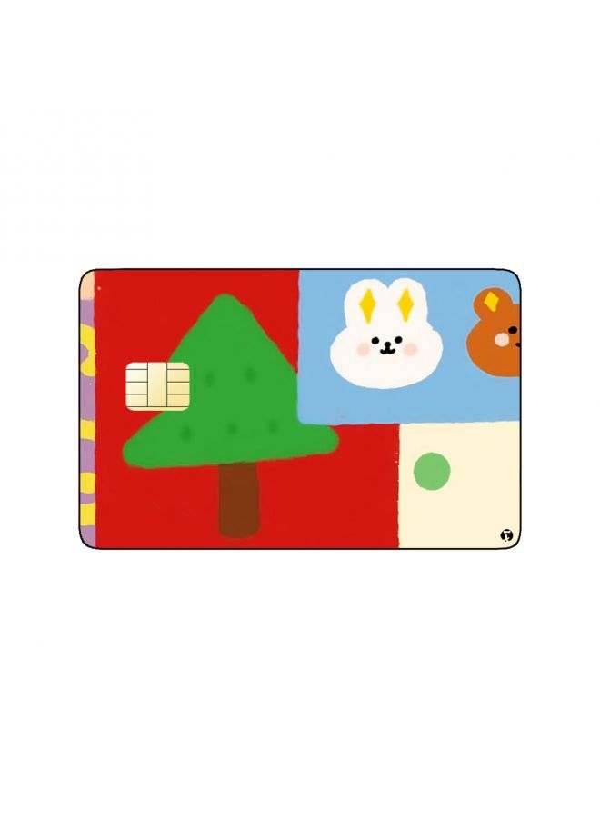 RKN PRINTED BANK CARD STICKER Cute Animals Drawing - Image 2