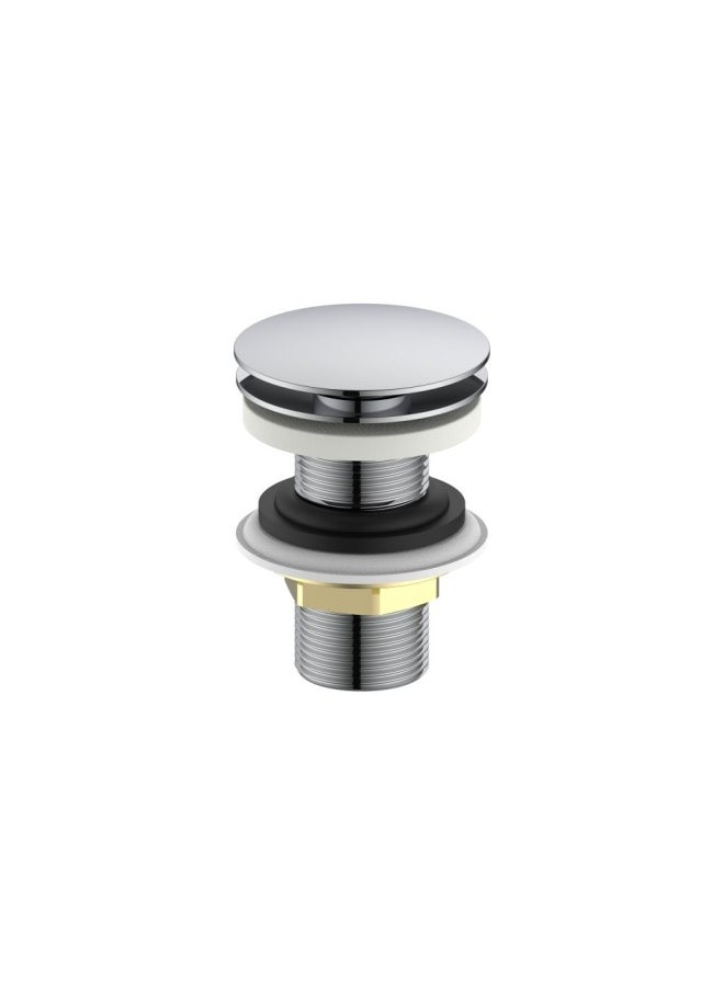 DANUBE HOME Milano Push Type Long Pop Up Watse Without Over Flow 102Mm G1/4' Chrome 