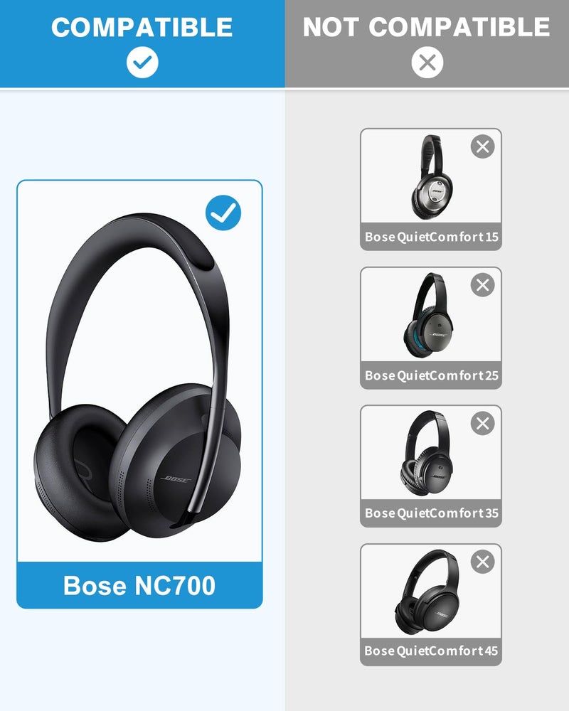 Link Dream Earpads for Bose NC700 Headphone Replacement Ear Pads Ear Cushion Soft Protein Leather Noise Cancelling - Image 2