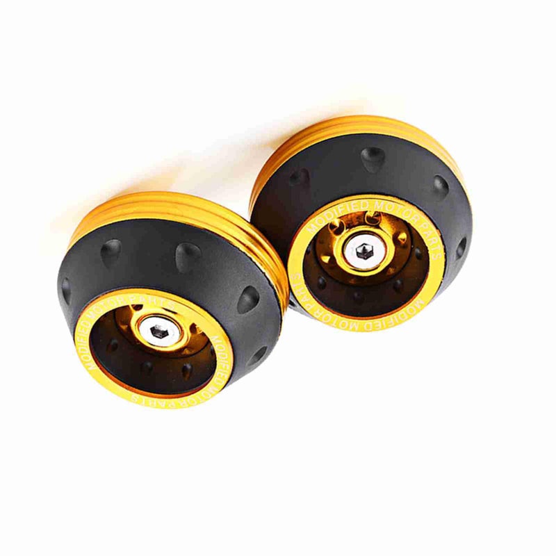 Gold CNC Aluminum Front Fork Frame Sliders Durable Crash Protector For Scooter Moped - Image 5
