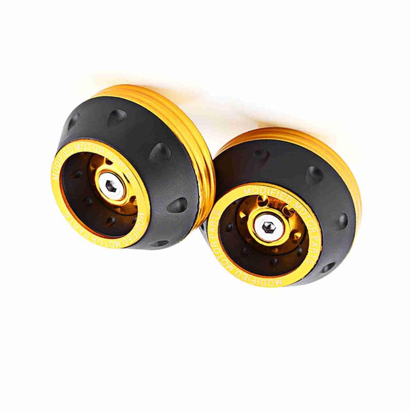 Gold CNC Aluminum Front Fork Frame Sliders Durable Crash Protector For Scooter Moped - Image 3