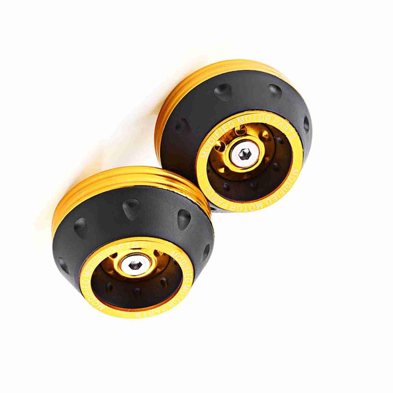 Gold CNC Aluminum Front Fork Frame Sliders Durable Crash Protector For Scooter Moped - Image 4
