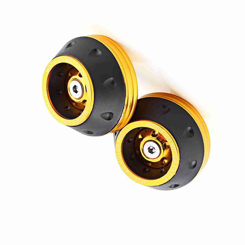 Gold CNC Aluminum Front Fork Frame Sliders Durable Crash Protector For Scooter Moped - Image 2