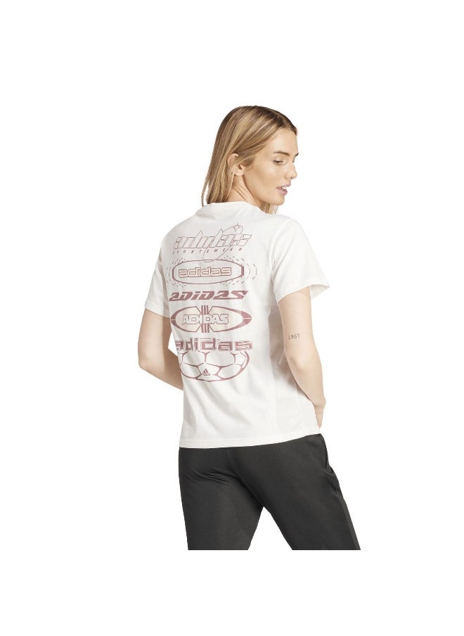 Adidas adidas W Tiro T White Training T-Shirts 2XS  - Image 5