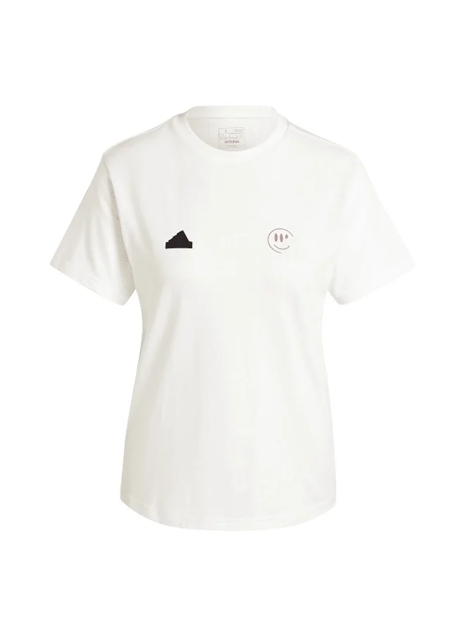 اديداس adidas W Tiro T White Training T-Shirts 2XS