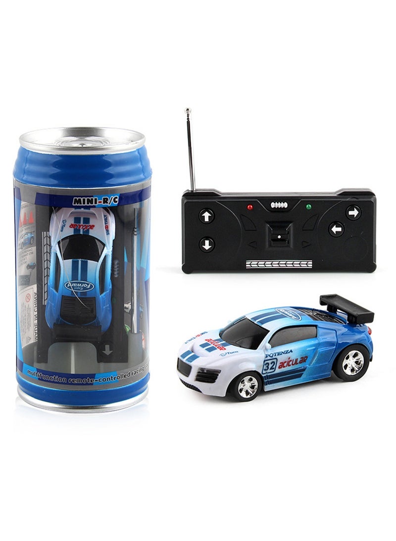 إسكدنيا يمكن أن تضيء سيارة كهربائية صغيرة تعمل بالتحكم عن بعد بأربعة اتجاهات سيارة سباق لاسلكية مع جهاز تحكم عن بعد مع سيارة لعبة على الطريق بدون بطارية (أزرق) - Image 1