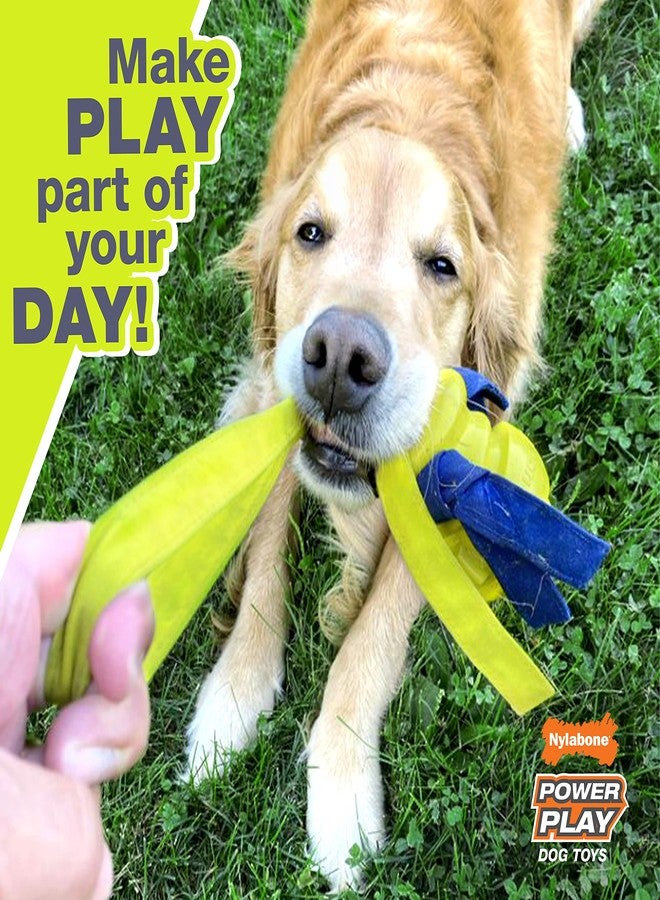 Nylabone Power Play Felt Football Gripz Fetch Toy, Squeaky Ball Chew Toy for Dogs, Large (1 Count) - Image 3
