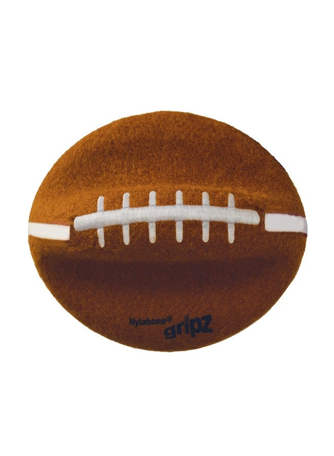 Nylabone Power Play Felt Football Gripz Fetch Toy, Squeaky Ball Chew Toy for Dogs, Large (1 Count) - Image 1