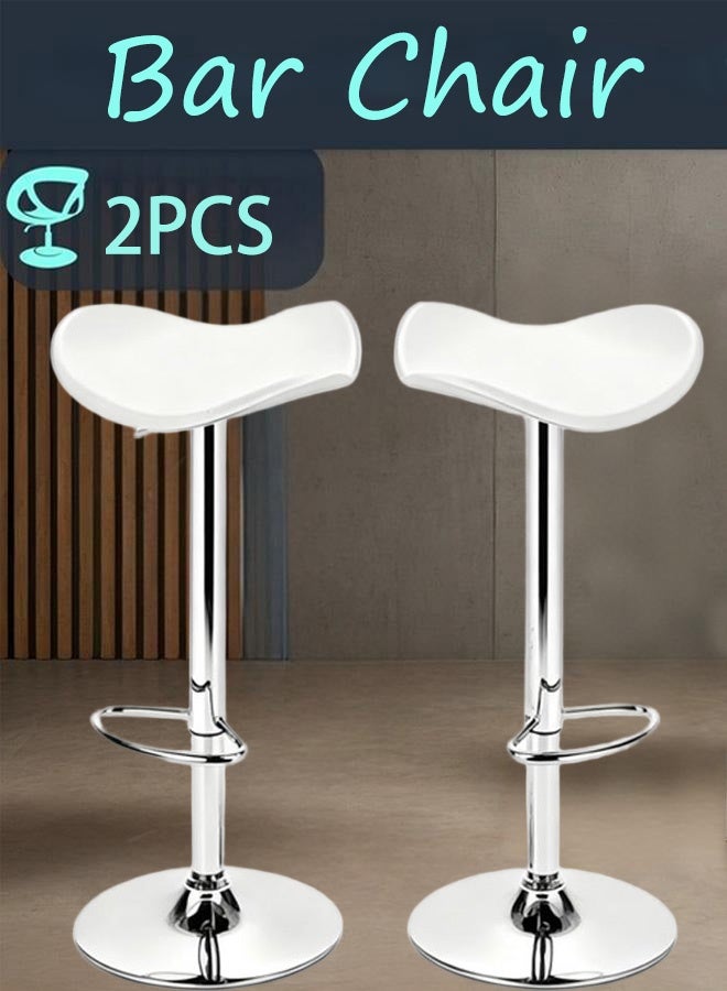 Set of 2 Counter Chair, Lift Type, 360 Degree Rotation, Adjustable Height,High Foot Rest, for Home Kitchen Counter Dining - Image 1