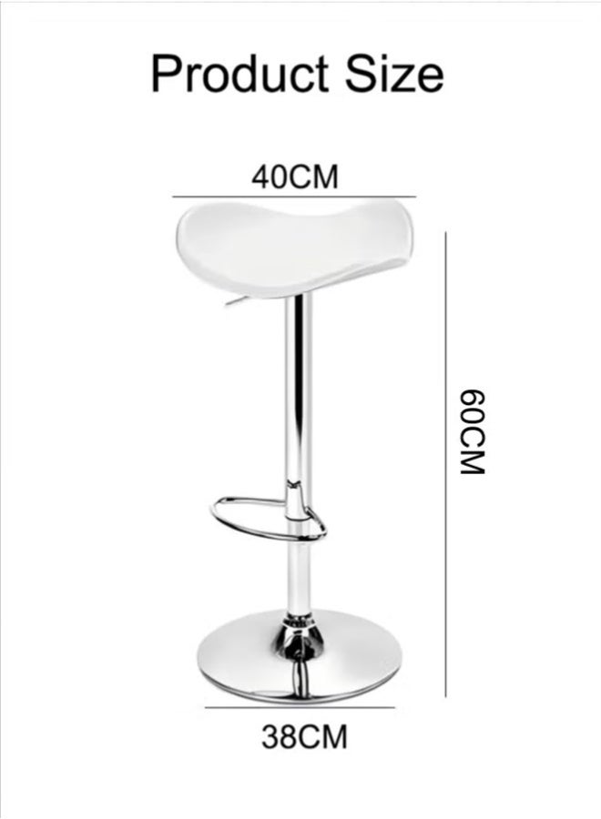 Set of 2 Counter Chair, Lift Type, 360 Degree Rotation, Adjustable Height,High Foot Rest, for Home Kitchen Counter Dining - Image 2