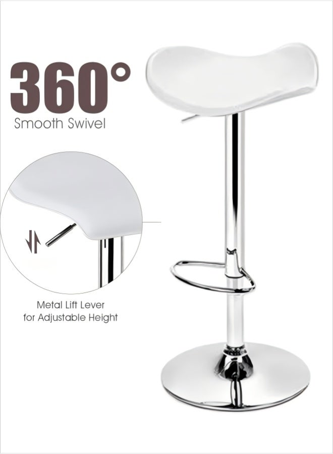 Set of 2 Counter Chair, Lift Type, 360 Degree Rotation, Adjustable Height,High Foot Rest, for Home Kitchen Counter Dining - Image 5