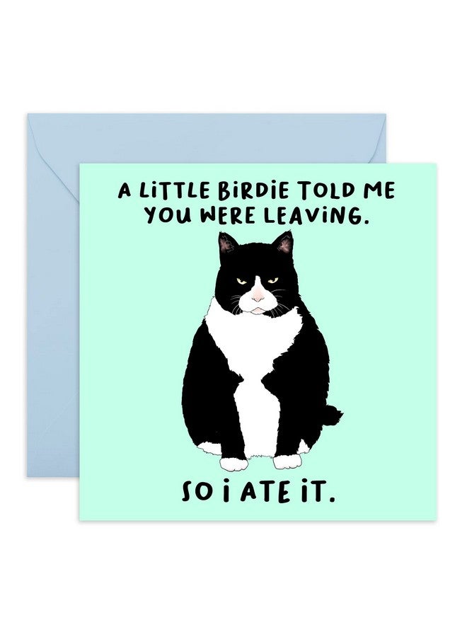 Central 23 Funny Retirement Card 'A Little Birdie…You Were Leaving' Coworker Leaving Gifts Farewell & Goodbye Card Fun Good Luck We Will Miss You For Colleagues Comes With Fun Stickers - Image 1