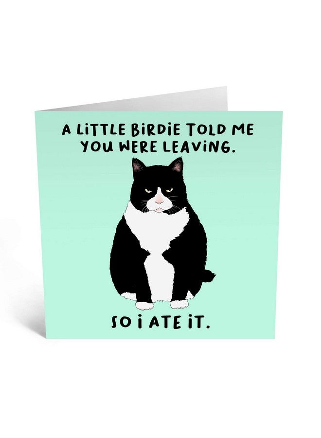 Central 23 Funny Retirement Card 'A Little Birdie…You Were Leaving' Coworker Leaving Gifts Farewell & Goodbye Card Fun Good Luck We Will Miss You For Colleagues Comes With Fun Stickers - Image 2