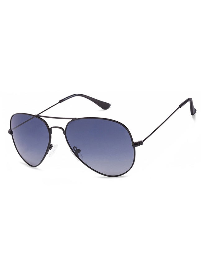 VINCENT CHASE Unisex Top Guns Full Rim Aviator Polarized & UV Protected Sunglasses For Men & Women VC 5158/P - 57mm - Black - Image 2