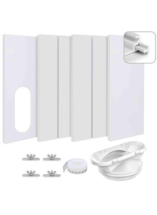 10-in-1 Universal Sliding Window Vent Seal Kit for Portable Air Conditioners, Includes 4 Adjustable Slide Seal Plates, Compatible with 5-Inch Exhaust Hose (13cm) - pzsku/Z4B6A254123237216639EZ/45/_/1723086421/106b7dc7-a032-4712-9272-a13aa5a197e0
