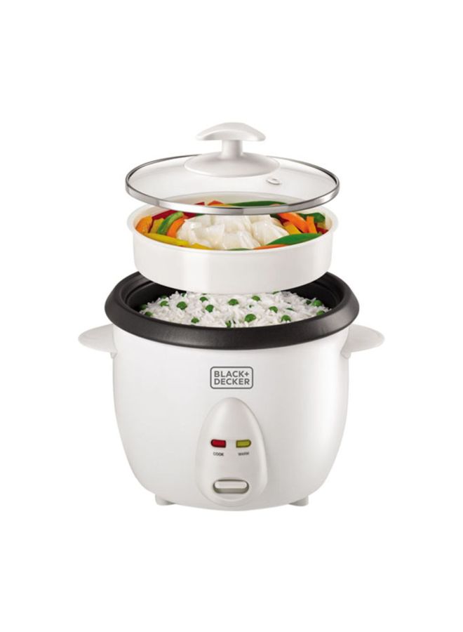 BLACK+DECKER Non Stick Rice Cocker 1 L 400 W RC1050-B5 White/Black - Image 2