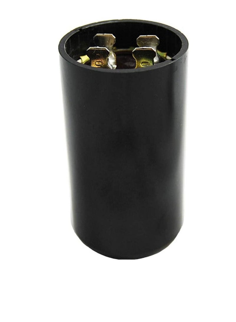 High Quality 2 Pin Cylinder Shaped Motor Starting Capacitor Black (161-193 MFD (161-193µF)) - Image 1
