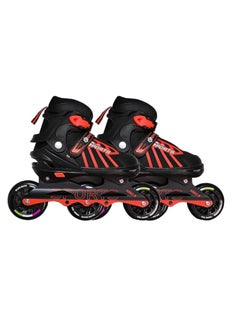 ENDLESS  EL1031 Inline Adjustable Skates Medium Size 34 EUR (UK 1.5) - 38 EUR (UK 5) for 6 to 12 Years |Aluminium Chassis and 100 mm PU Three Wheels | With ABEC 9 Bearings | Indoor and Outdoor  - Image 1